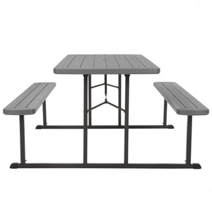 6 ft. Folding Picnic Table - Dark Gray