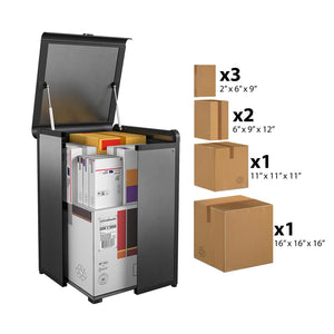 BoxGuard®, Heavy Duty Multi-Purpose Outdoor Storage & Delivery Box - Gray - 1-Pack