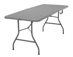 6' Signature Series Blow Mold Centerfold Table - Gray - 6’ FIH