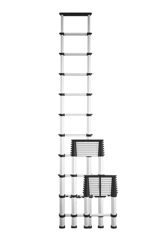 SmartClose 11 Ft. Telescopic Ladder - Graphite Grey - 14ft 