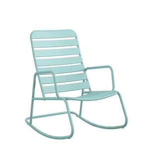 Novogratz Roberta Rocking Chair - Aqua Haze