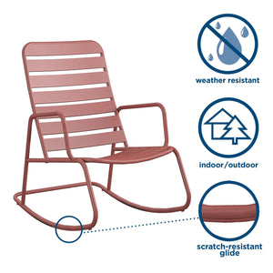 Novogratz Roberta Rocking Chair - Red