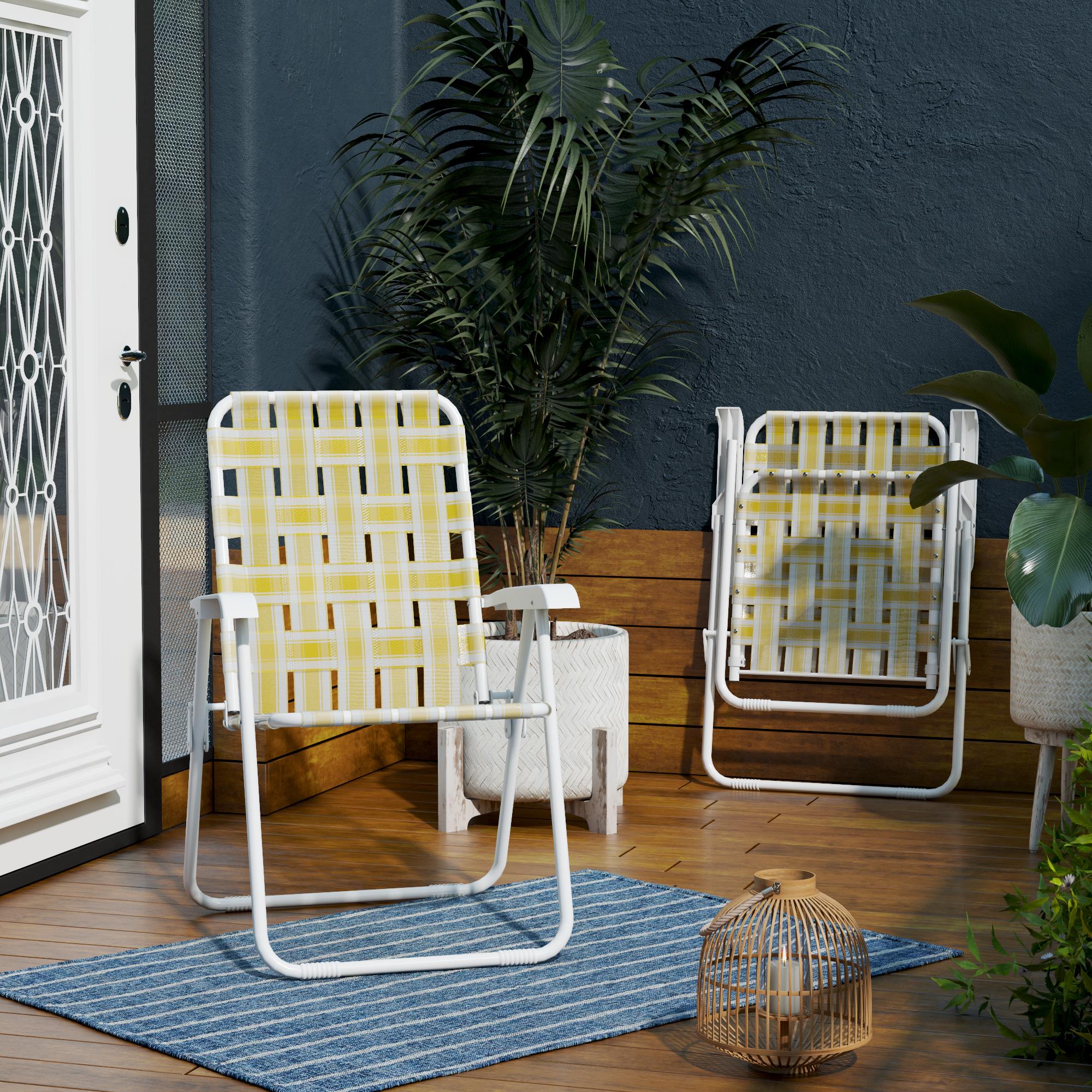 Novogratz Priscilla Folding Chairs, 2-pack - Cosco