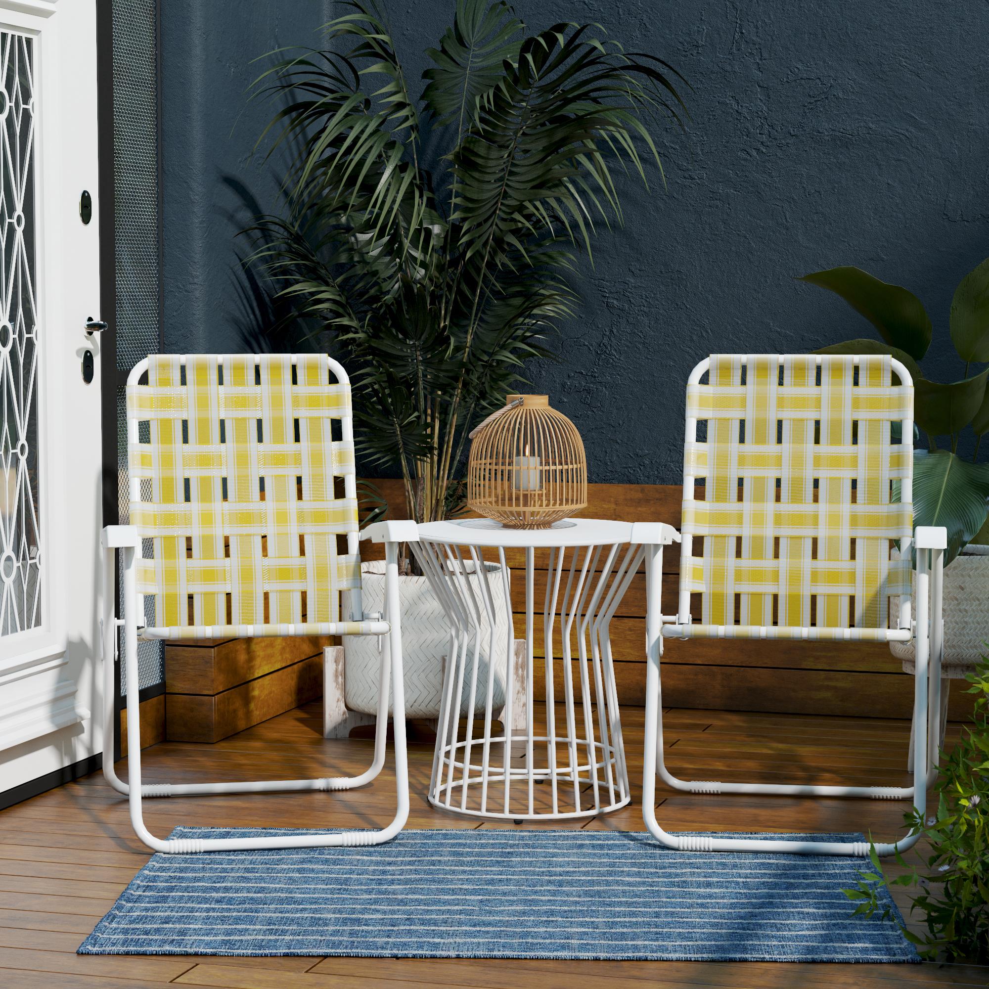 Novogratz Priscilla Folding Chairs, 2-pack - Cosco