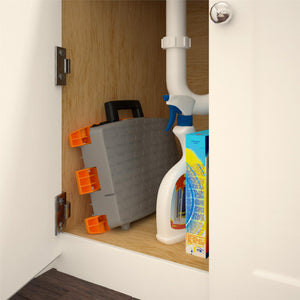 One-Step Molded Folding Step Stool - Orange