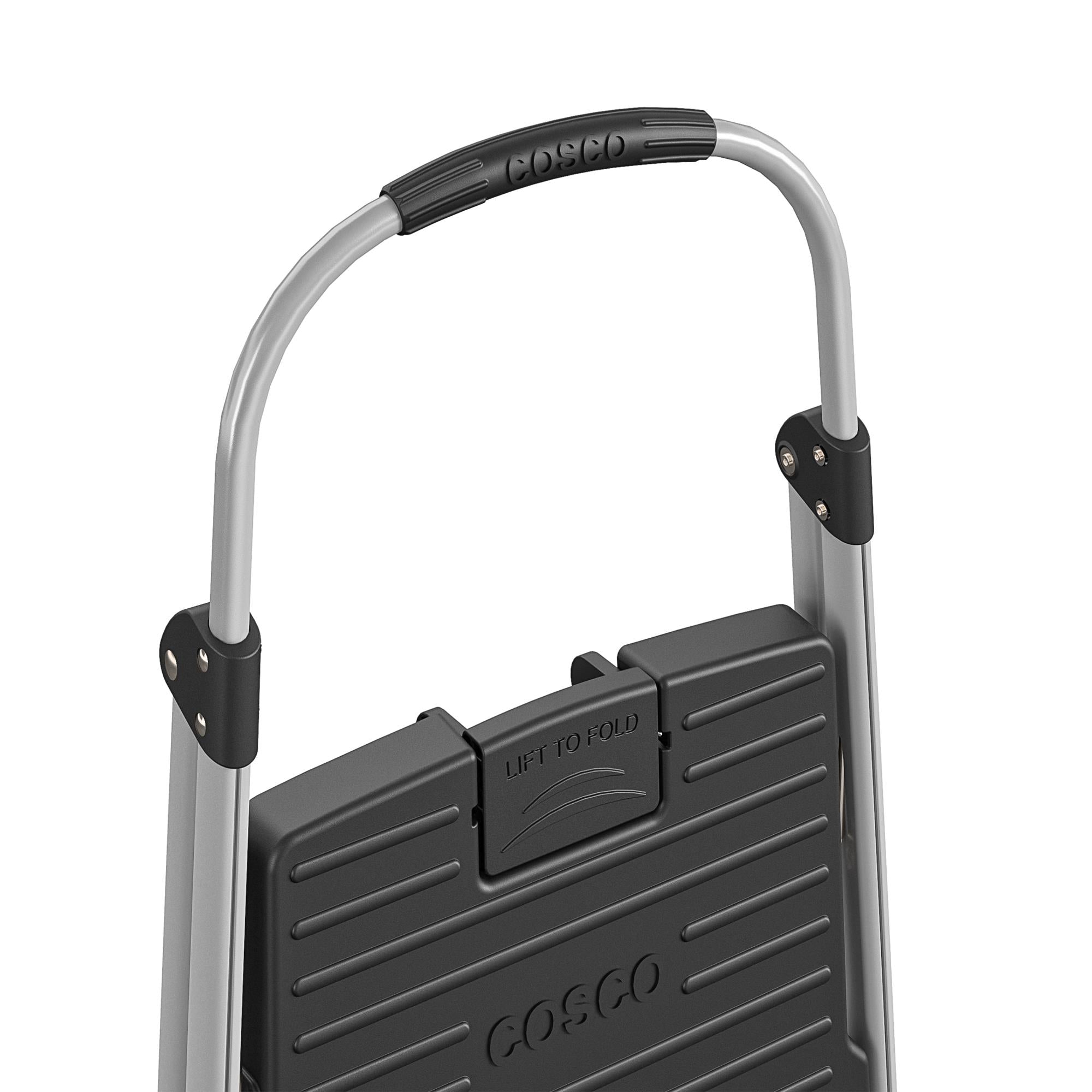 Two-Step Aluminum Step Stool with Plastic Steps - Cosco