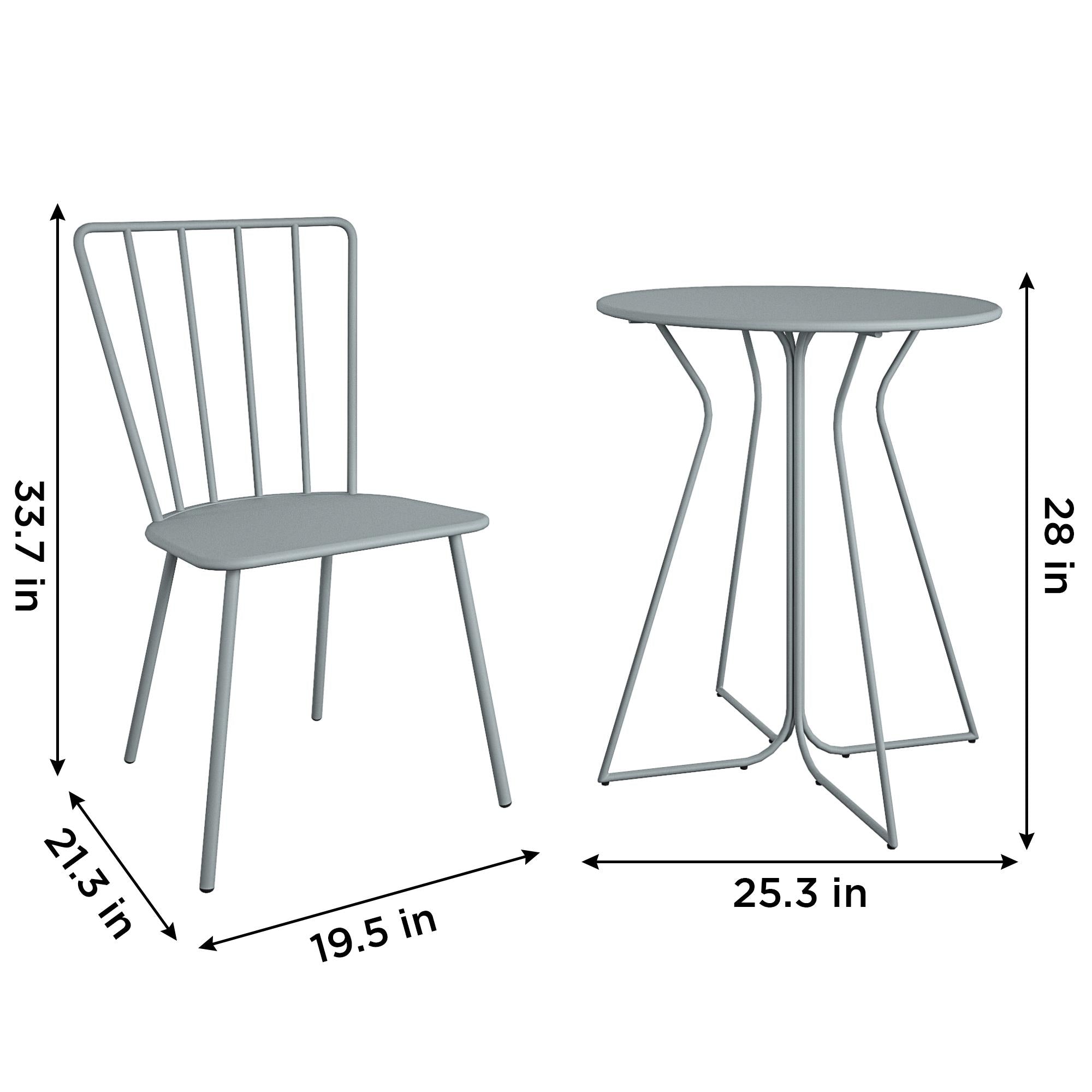Novogratz Heidi 3 Piece Bistro Set - Cosco