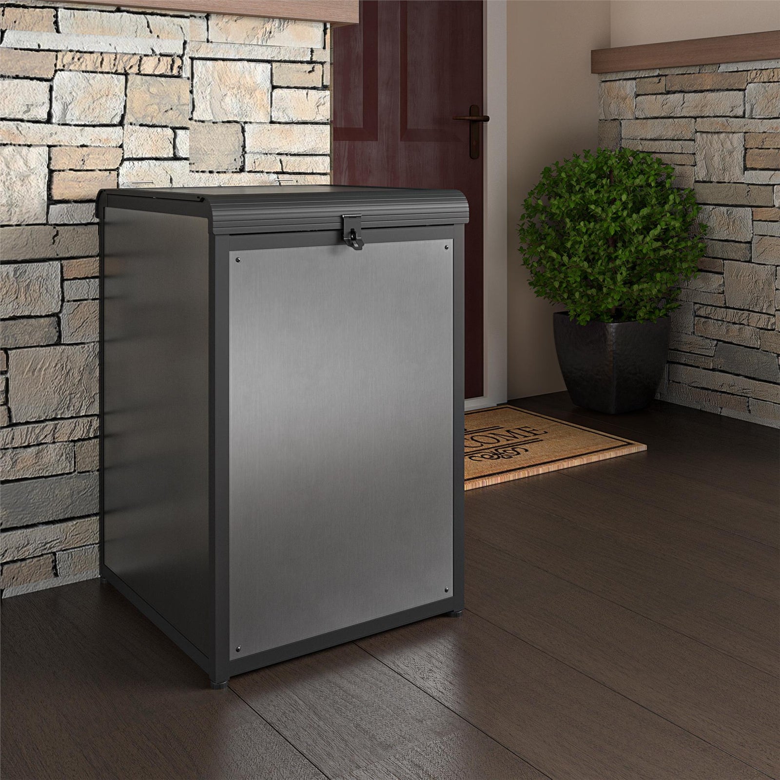 BoxGuard®, Heavy Duty Multi-Purpose Outdoor Storage & Delivery Box - Gray - 1-Pack