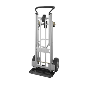 COSCO All-in-1, Tool Free, 4 Position Hand Truck and Dolly, Flat-Free Wheels, 1000 lb Capacity - Black - 1-Pack