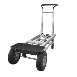 COSCO All-in-1, Tool Free, 4 Position Hand Truck and Dolly, Flat-Free Wheels, 1000 lb Capacity - Black - 1-Pack