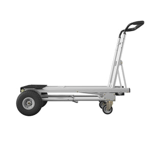 COSCO All-in-1, Tool Free, 4 Position Hand Truck and Dolly, Flat-Free Wheels, 1000 lb Capacity - Black - 1-Pack