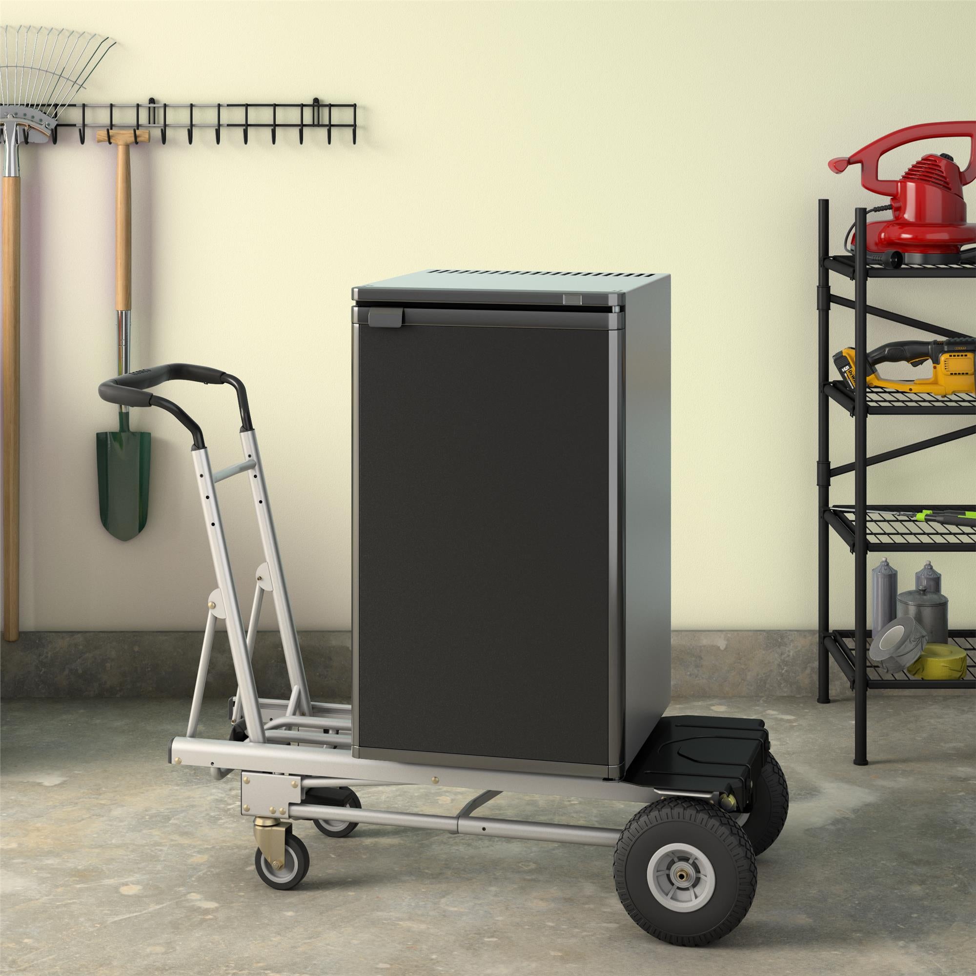 COSCO All-in-1, Tool Free, 4 Position Hand Truck and Dolly, Flat