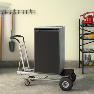 COSCO All-in-1, Tool Free, 4 Position Hand Truck and Dolly, Flat-Free Wheels, 1000 lb Capacity - Black - 1-Pack