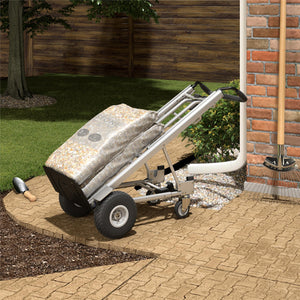 COSCO All-in-1, Tool Free, 4 Position Hand Truck and Dolly, Flat-Free Wheels, 1000 lb Capacity - Black - 1-Pack