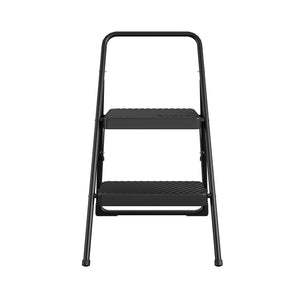Two-Step Household Folding Step Stool - Black - 1-Pack