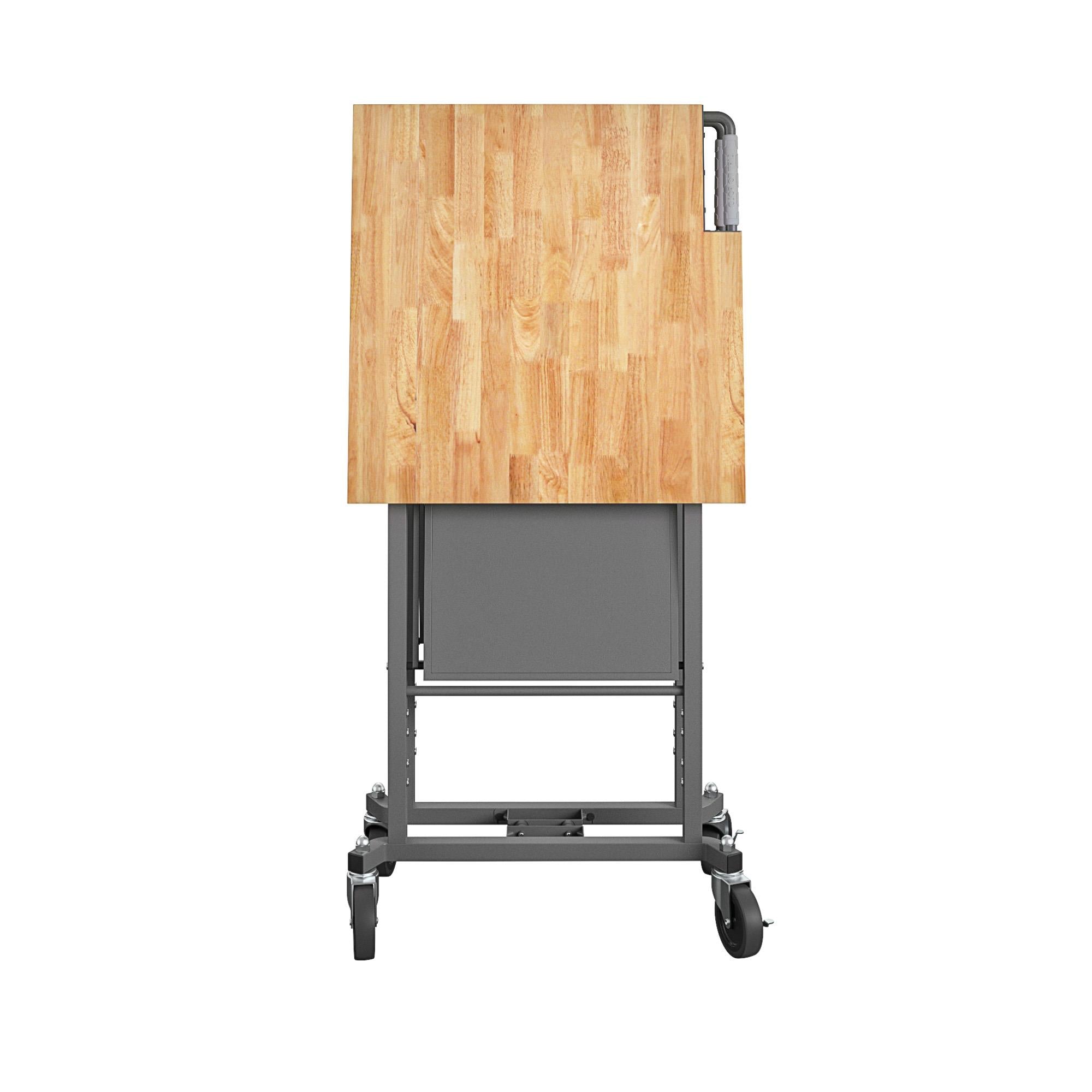 COSCO SmartFold Butcher Block Portable Workbench / Folding Utility