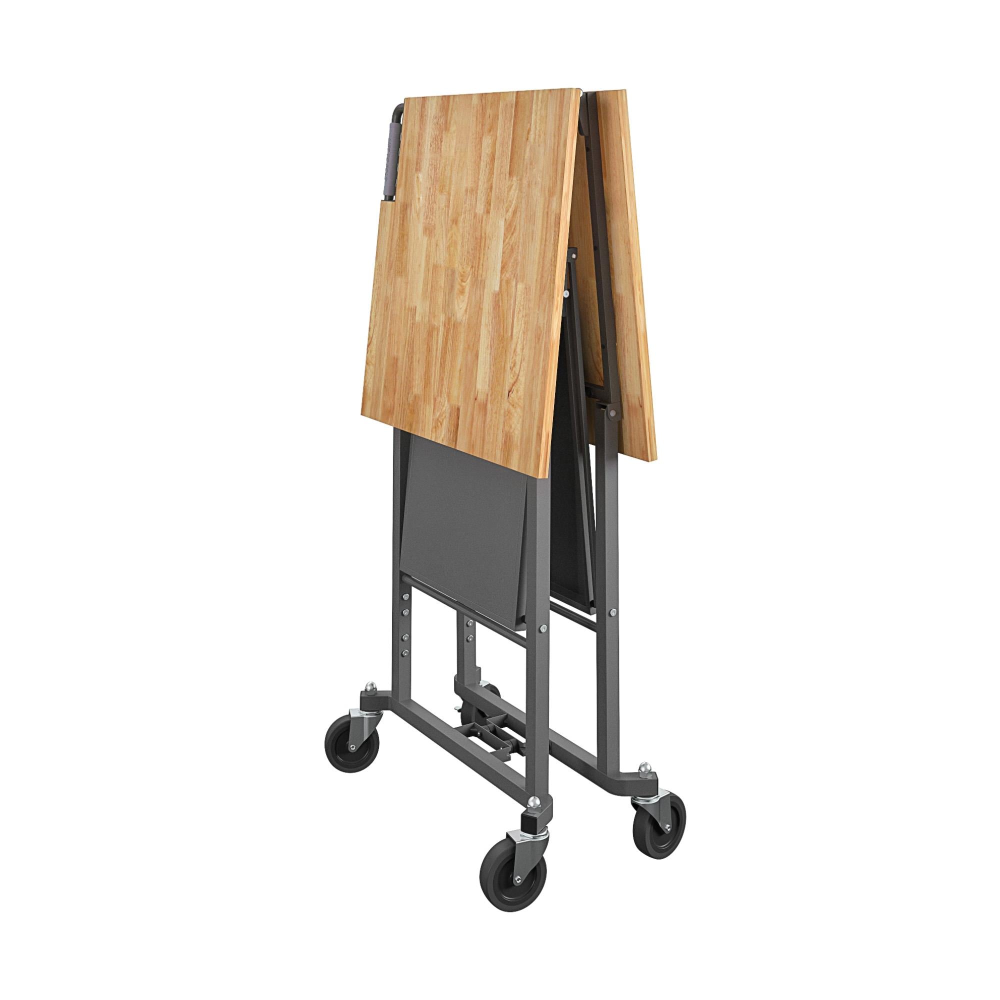 COSCO SmartFold Butcher Block Portable Workbench / Folding Utility