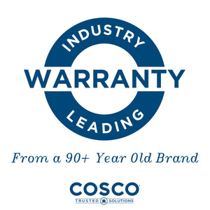 COSCO 4 ft. Fold-in-Half Adjustable Height Indoor/Outdoor Utility Table, Black - Black