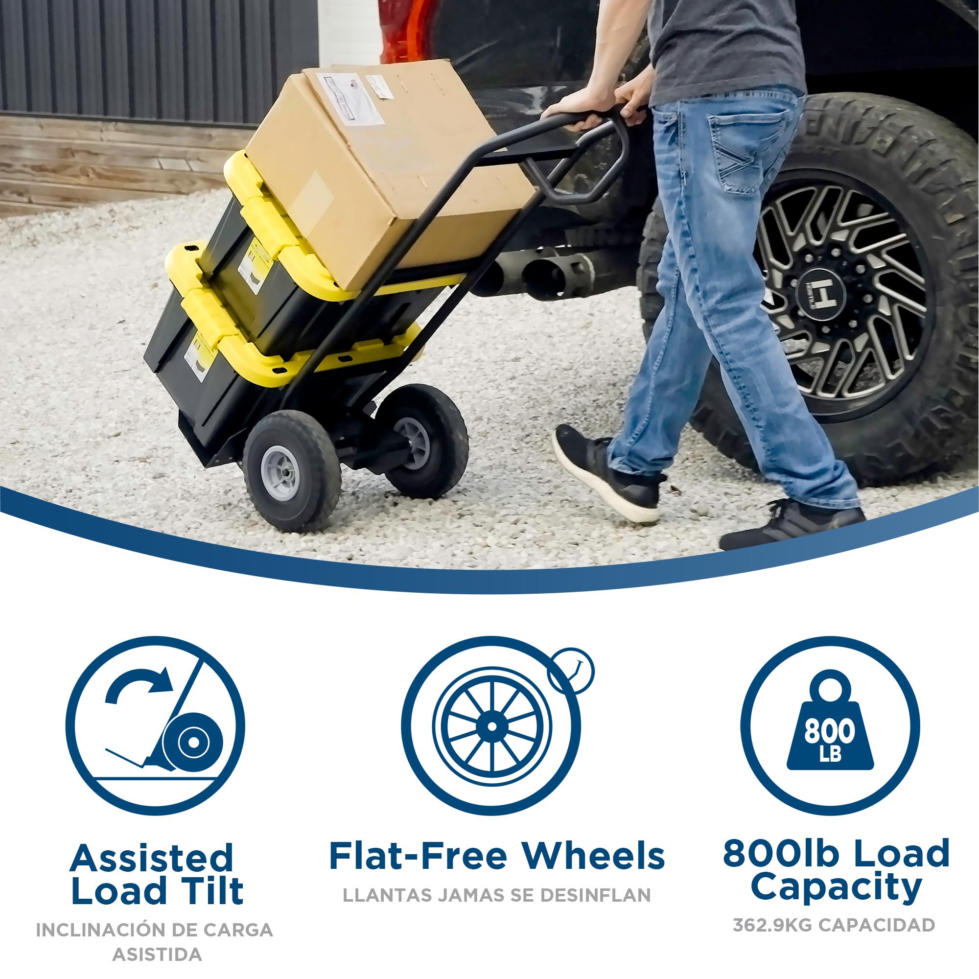 GWセール‼️ケース付き！フィンシステムが変更可　貴重　一回使用　COSTCO COSCO Load Assist Hand Truck with P Handle and Flat Free Wheels