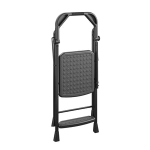 COSCO 2-Step Kitchen Stepper™ Folding Step Stool, Premium Safety Series, Ages 4+, Black - Black
