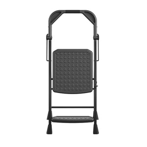 COSCO 2-Step Kitchen Stepper™ Folding Step Stool, Premium Safety Series, Ages 4+, Black - Black