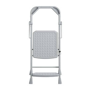 COSCO 2-Step Kitchen Stepper™ Folding Step Stool, Premium Safety Series, Ages 4+, Gray - Gray
