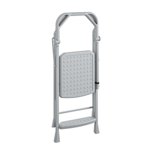 COSCO 2-Step Kitchen Stepper™ Folding Step Stool, Premium Safety Series, Ages 4+, Gray - Gray