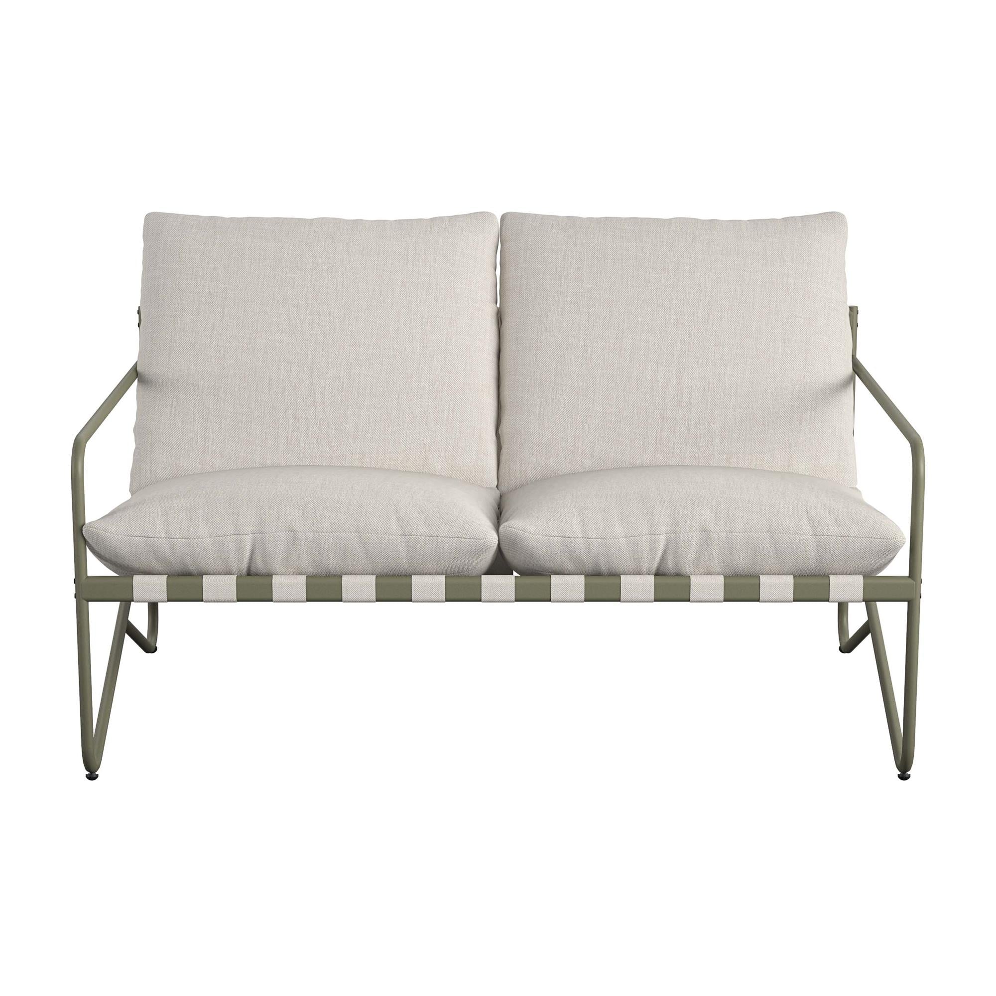 Wrenn 4-Piece Sling and Cushion Conversation Set by The Novogratz