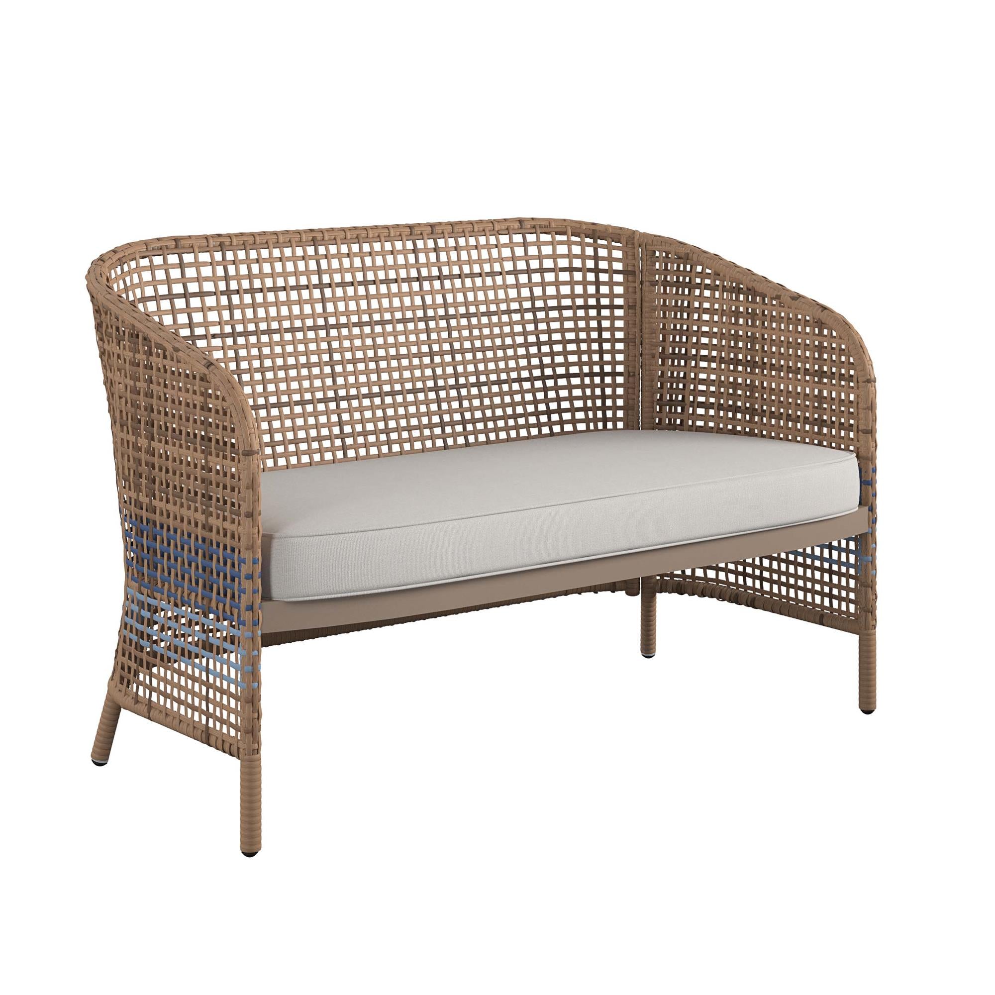 Ava 4-Piece Wicker Conversation Set by The Novogratz - Cosco