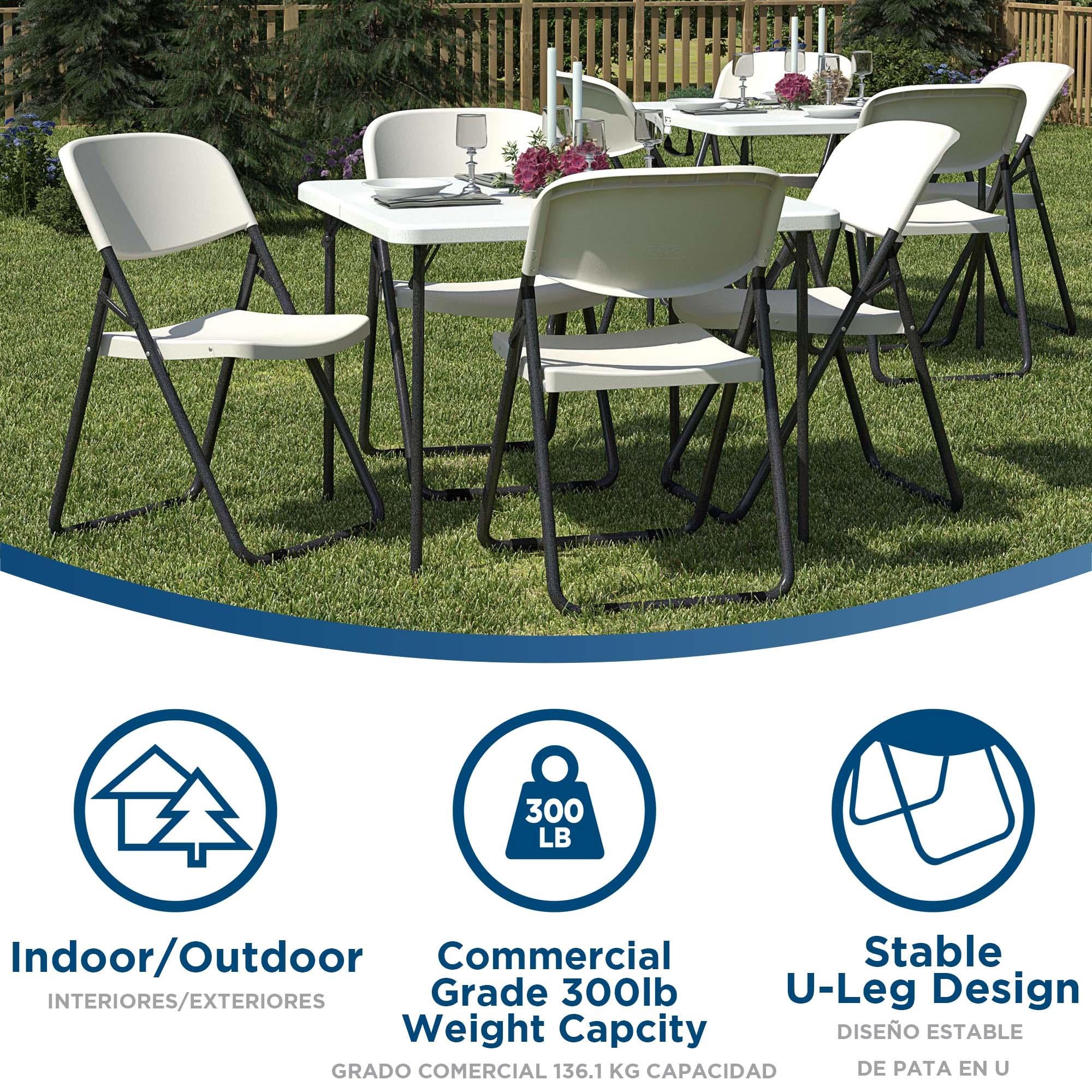 COSCO U-Leg Resin Folding Chair - Cosco