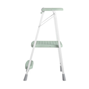 COSCO 2-Step Kitchen Stepper™ Folding Step Stool, Premium Safety Series, Ages 4+, Green - Light Sage