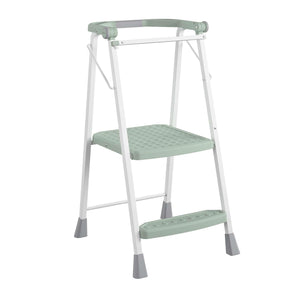 COSCO 2-Step Kitchen Stepper™ Folding Step Stool, Premium Safety Series, Ages 4+, Green - Light Sage