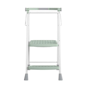 COSCO 2-Step Kitchen Stepper™ Folding Step Stool, Premium Safety Series, Ages 4+, Green - Light Sage