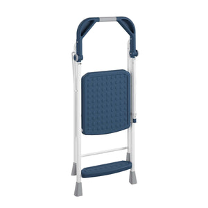 COSCO 2-Step Kitchen Stepper™ Folding Step Stool, Premium Safety Series, Ages 4+, Navy - Navy