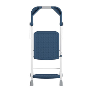 COSCO 2-Step Kitchen Stepper™ Folding Step Stool, Premium Safety Series, Ages 4+, Navy - Navy