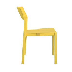Novogratz Chandler Stacking Dining Chairs - Yellow - 2-Pack