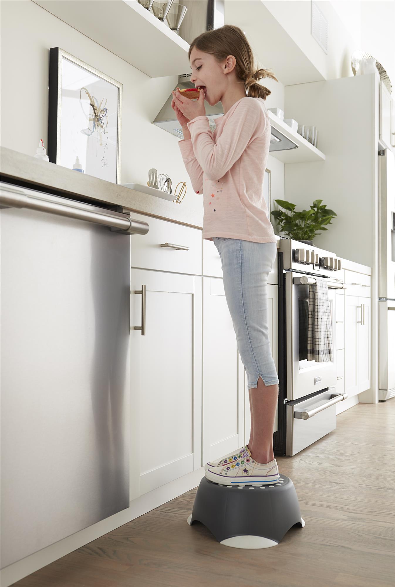 Kids One-Step Step Stool - Gray - 2-Pack