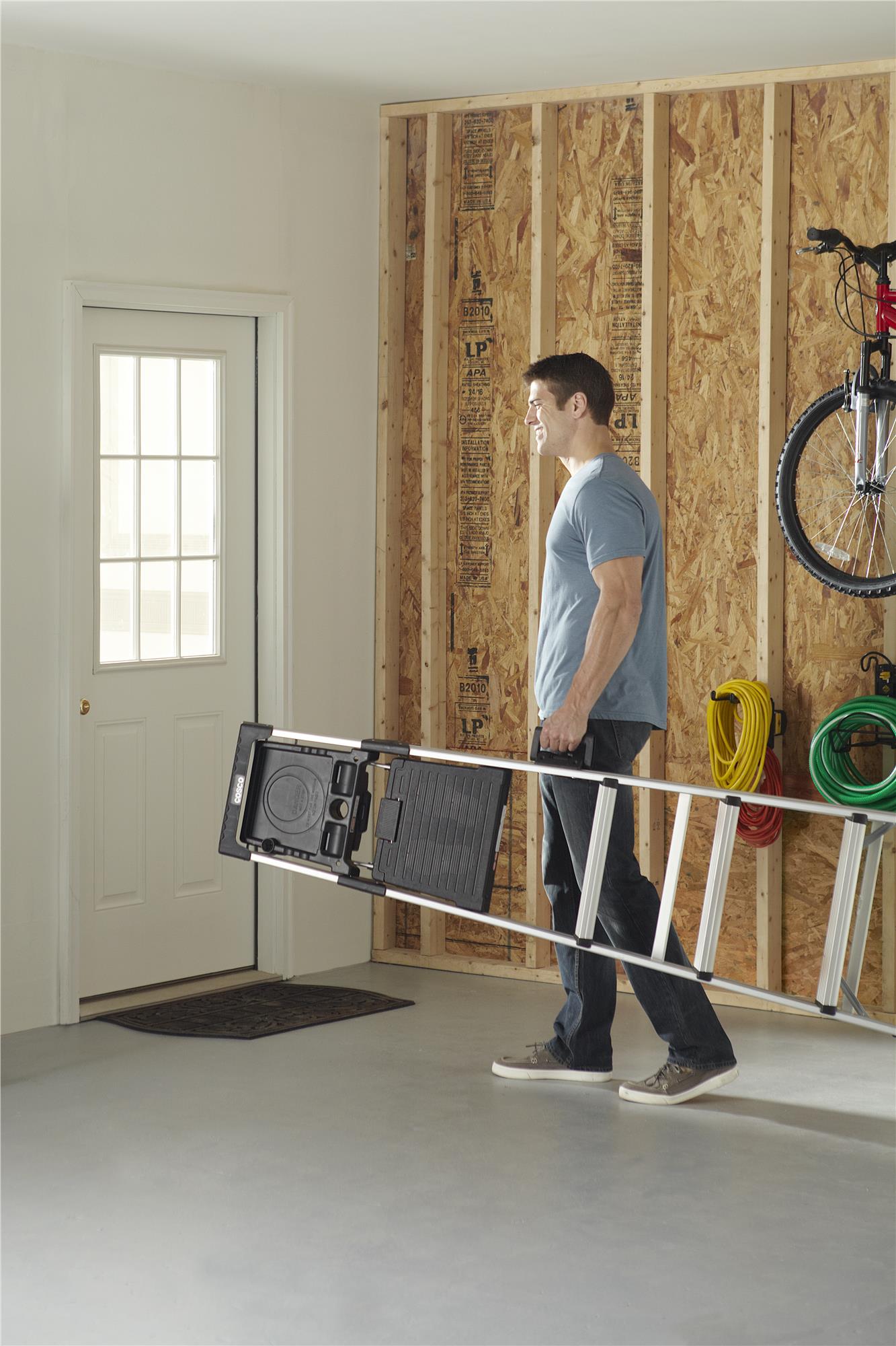 6-foot Signature Series Step Ladder - Graphite Grey - 3 Step 