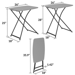 Personal Folding Activity Table - Gray - 1-Pack