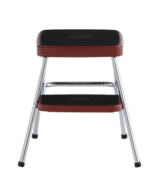 Stylaire Retro Two-Step Step Stool - Red - 1-Pack