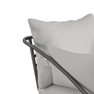Novogratz Teddi Outdoor Lounge Chairs - Charcoal
