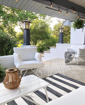 Novogratz Teddi Outdoor Lounge Chairs - White