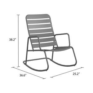 Novogratz Roberta Rocking Chair - Charcoal