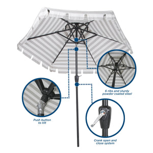 Novogratz Connie Outdoor Umbrella - Gray - N/A