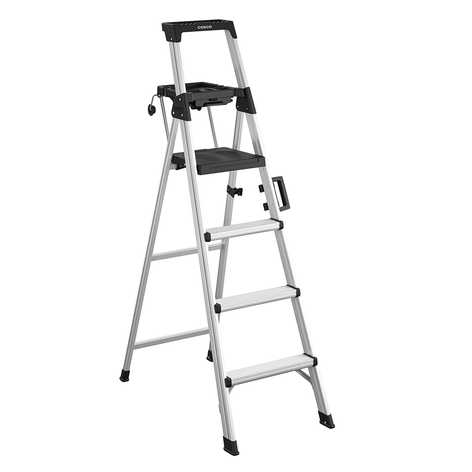 6-foot Signature Series Step Ladder - Graphite Grey - 3 Step 