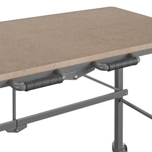 Smartfold Portable Folding Work desk with MDF Work Top - Tan