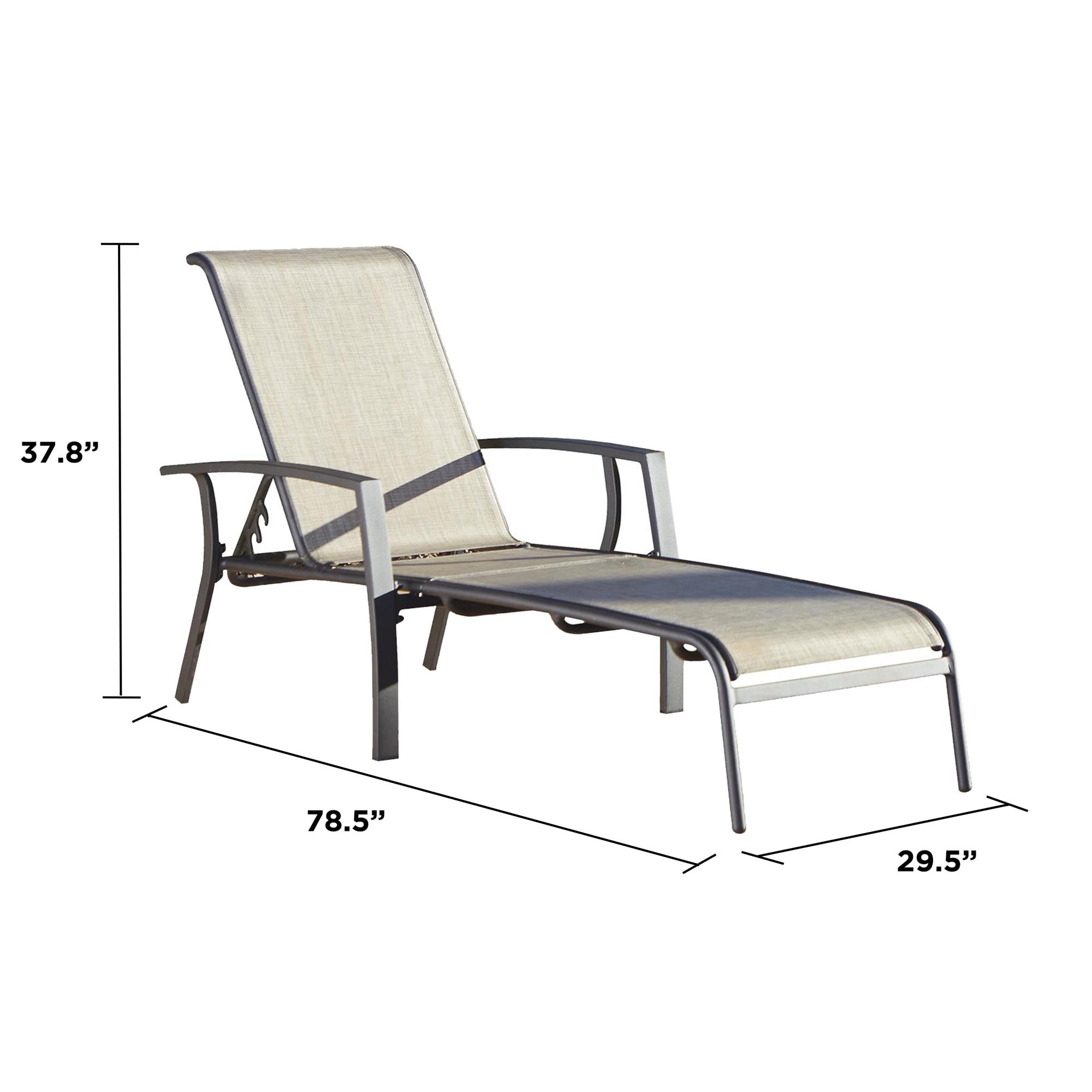 Adjustable Aluminum Chaise Lounge Chair - Cosco