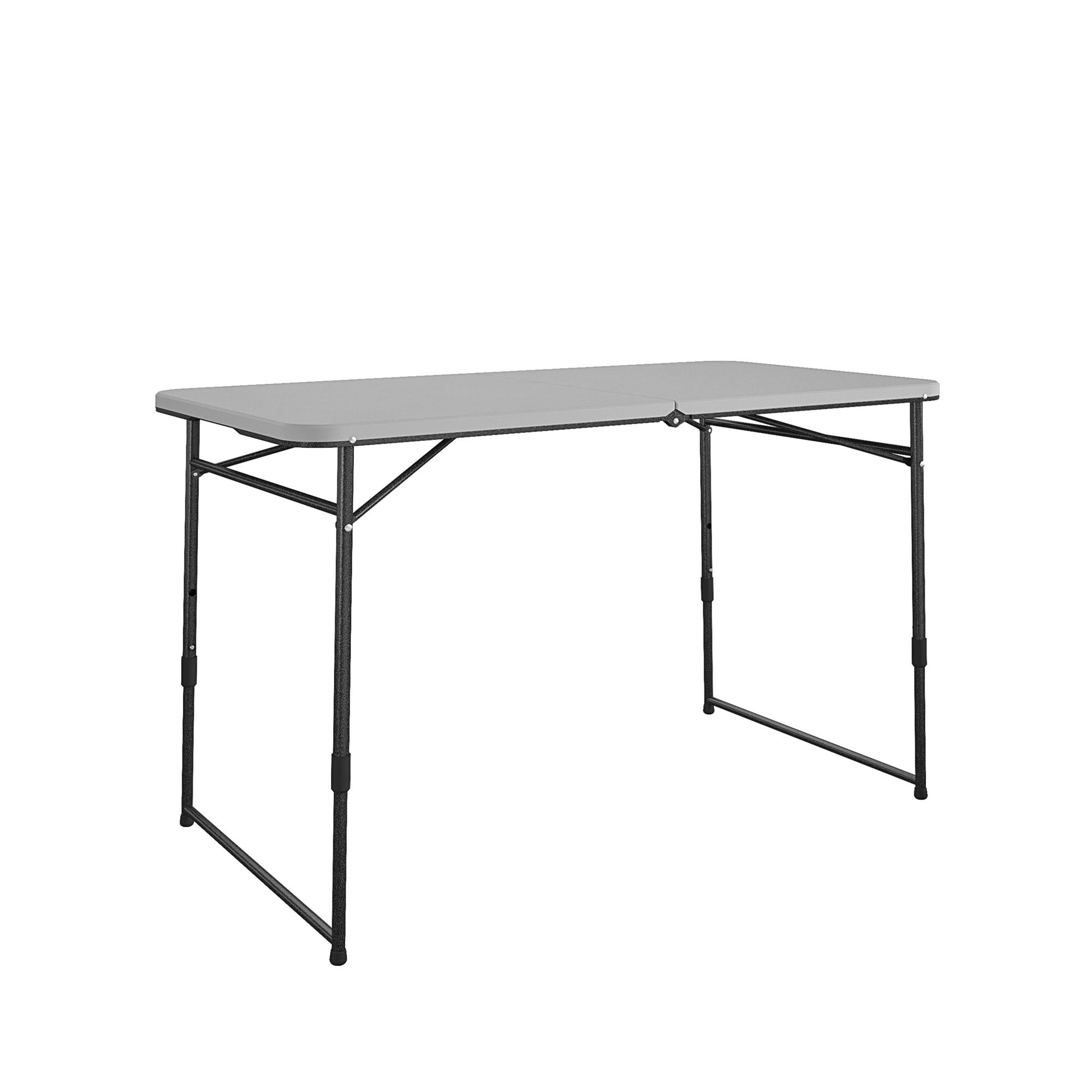 Cosco 2.6-ft x 8-ft Indoor or Outdoor Rectangle Resin Gray Folding