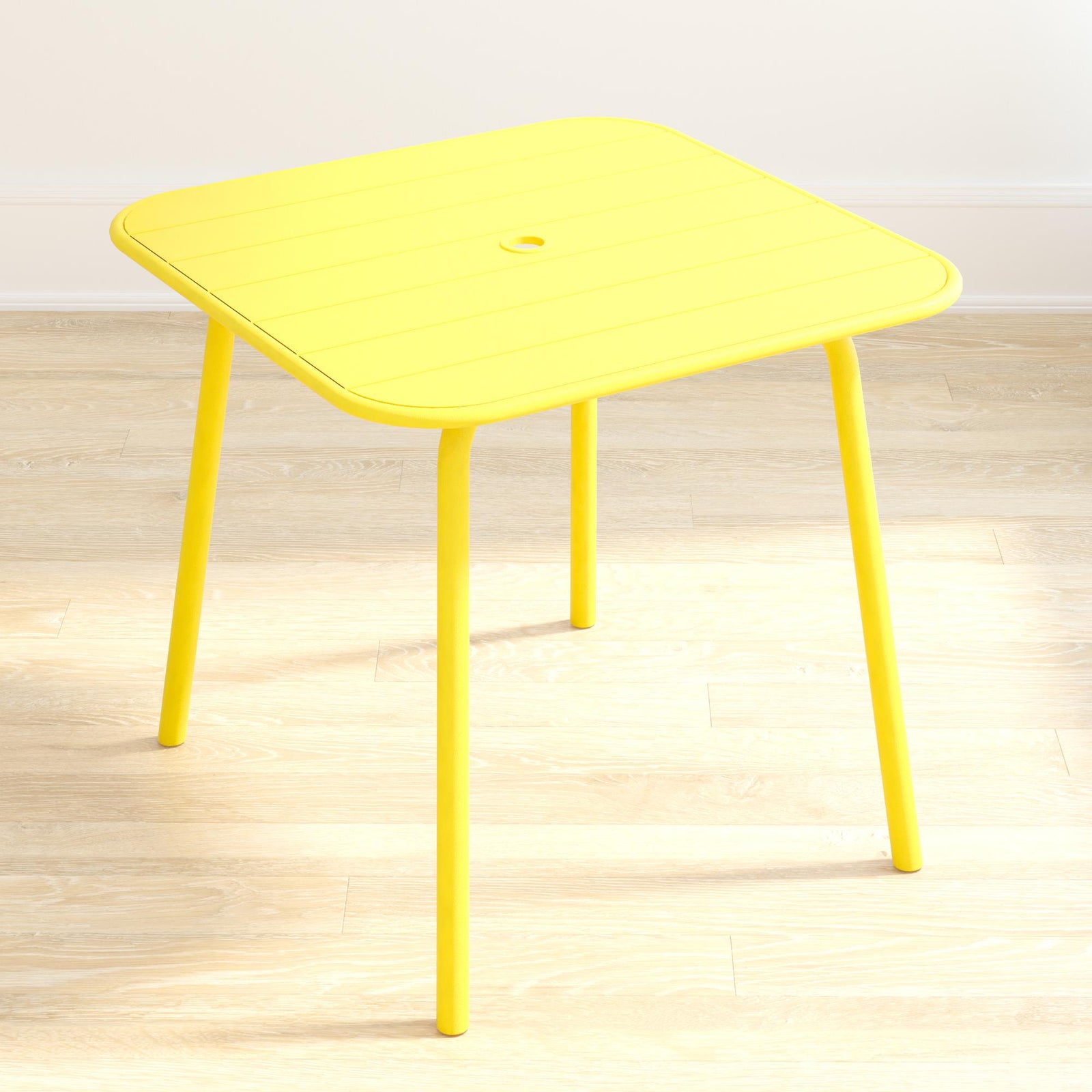 Novogratz June Square Dining Table - Yellow - N/A