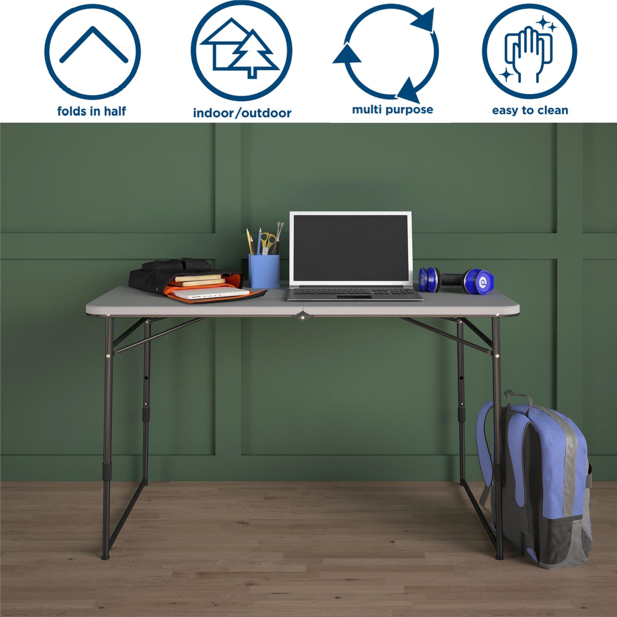 4 ft. Fold-in-Half Utility Table - Cosco